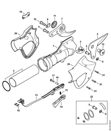 Corpo impugnatura, Lama ASA 65 ASA 65 brand Stihl